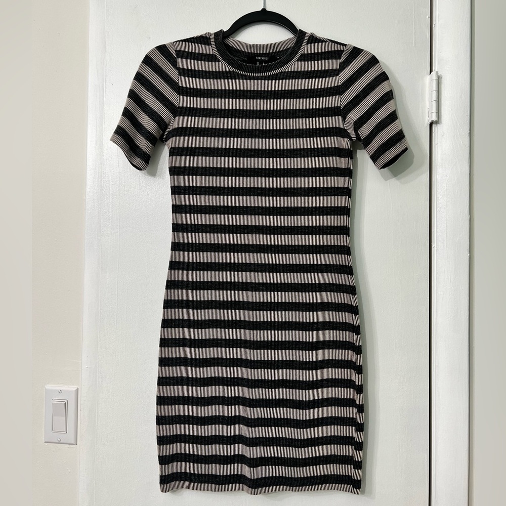 Striped Bodycon Mini Dress